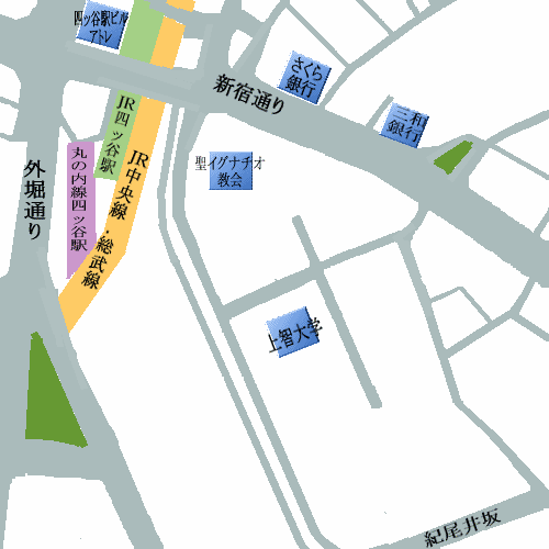 yotsuya map